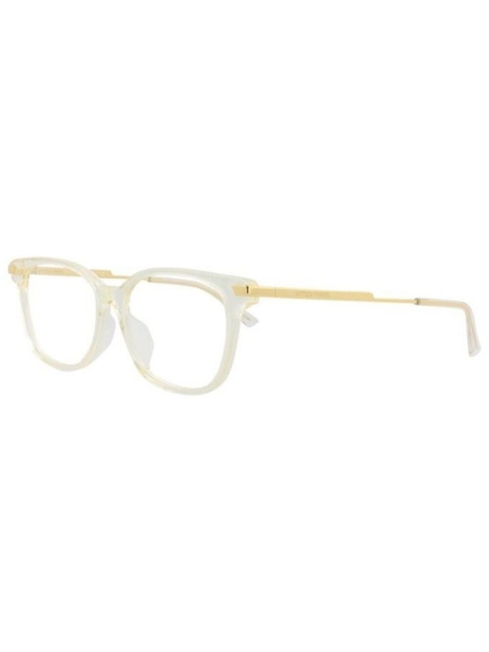 New Bottega Veneta Womens Square/Rectangle Beige Gold Transparent Fashion Design